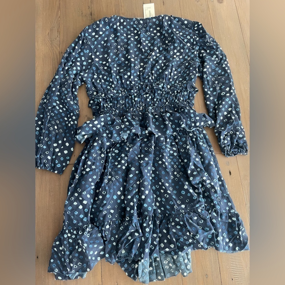 Ulla Johnson silk Gertie dress in indigo blue NWT - Picture 7 of 9
